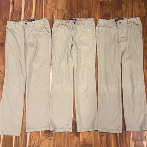 French Toast Girls Uniform - Pant Bundle 3 Pair Tan Straight Chinos